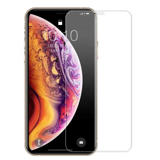 iPhone Tempered Glass Screen Protector – 9H Ultra-Clear Shield – side view – Circuit City