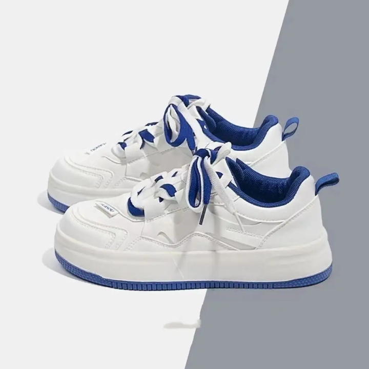 State Tide China Premium White & Blue Sneakers