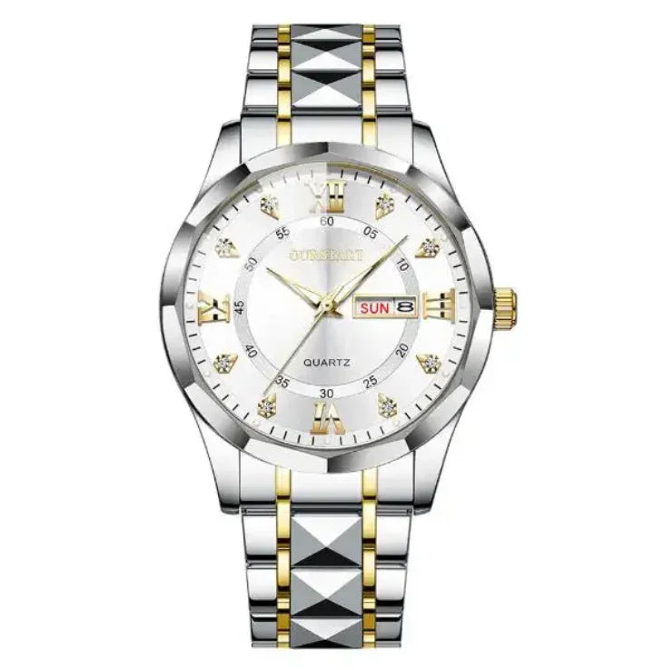 An elegant wristwatch with a classic design
