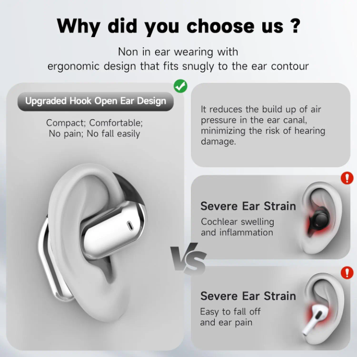 Premium wireless headphones engineered for immersive audio and all-day comfort. – side view – Circuit City