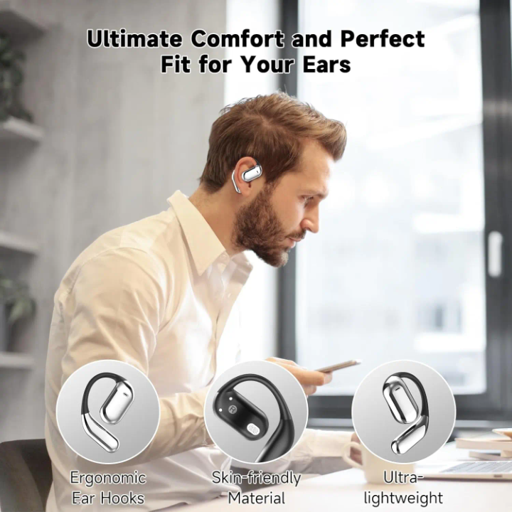 Premium wireless headphones engineered for immersive audio and all-day comfort. – back view – Circuit City
