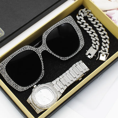 Premium Men's Watch & Sunglasses Combo Pack – side view – Circuit City