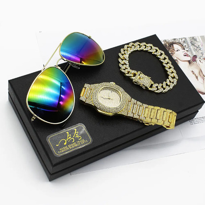 Premium Men's Watch & Sunglasses Combo Pack – detail view – Circuit City