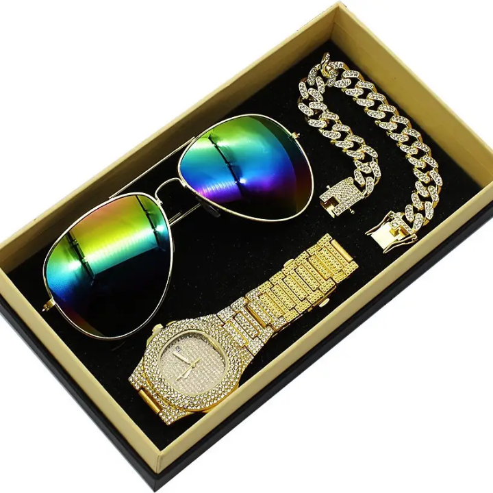 Premium Men's Watch & Sunglasses Combo Pack – lifestyle view – Circuit City