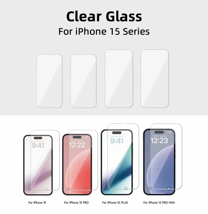 iPhone Tempered Glass Screen Protector – 9H Ultra-Clear Shield – lifestyle view – Circuit City