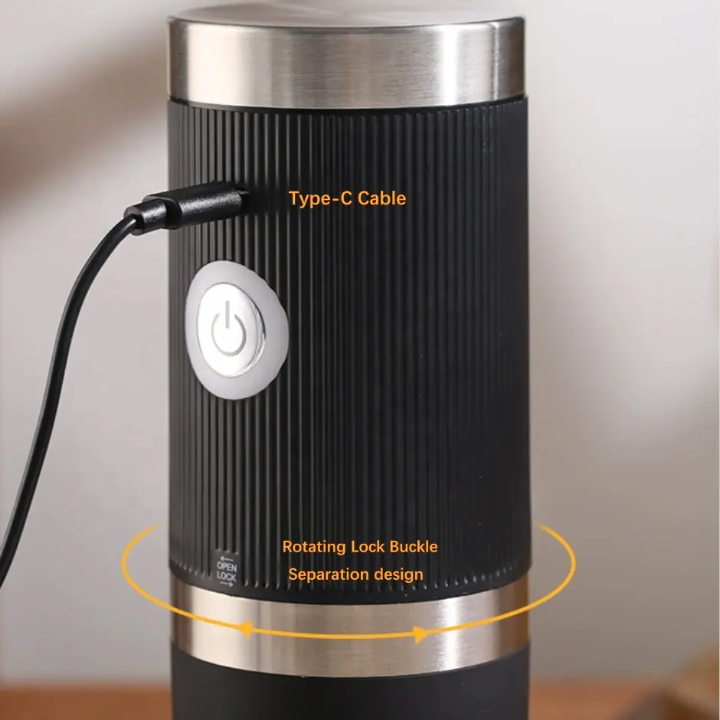 Electric Coffee Grinder – USB Rechargeable | 3 Colors Available – lifestyle view – Circuit City