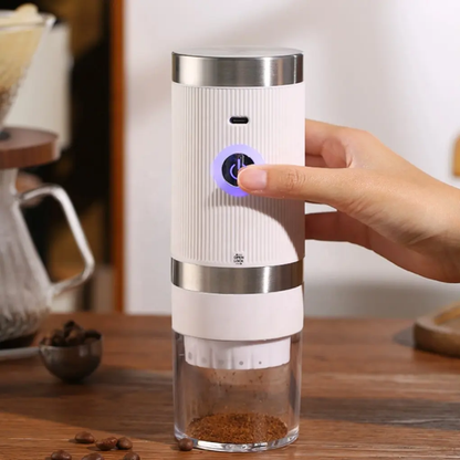 Electric Coffee Grinder – USB Rechargeable | 3 Colors Available – front view – Circuit City