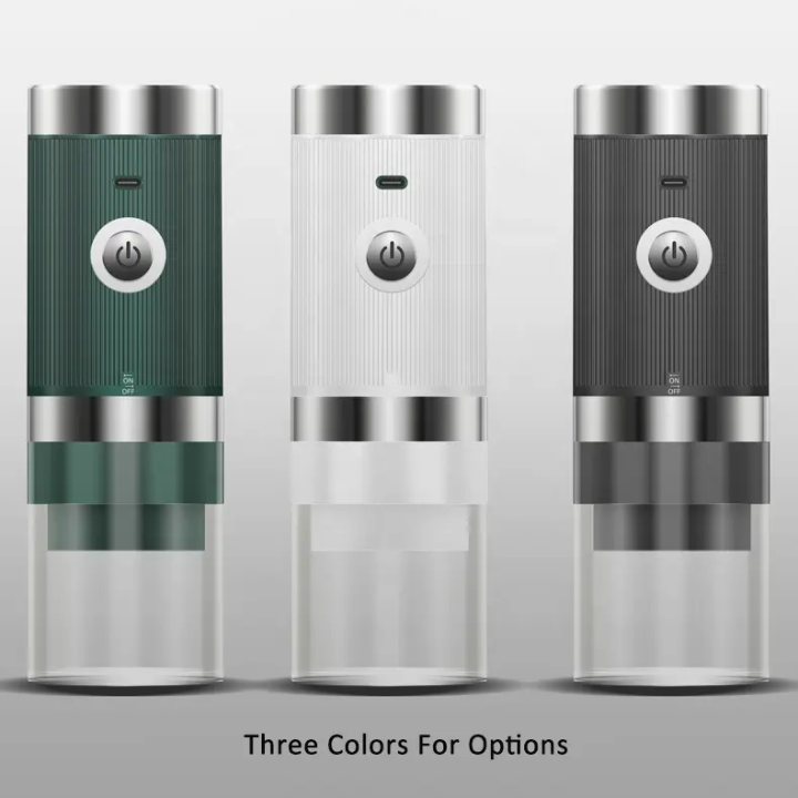 Electric Coffee Grinder – USB Rechargeable | 3 Colors Available – back view – Circuit City