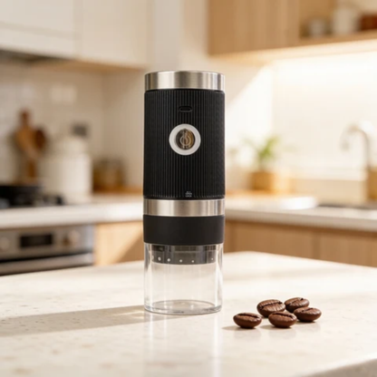 Electric Coffee Grinder – USB Rechargeable | 3 Colors Available – lifestyle view – Circuit City