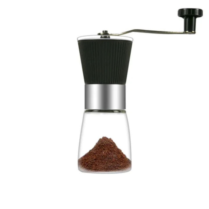 Manual Coffee Grinder – Portable Hand Crank Burr Mill for Fresh Coffee – lifestyle view – Circuit City