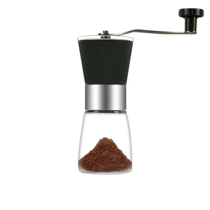 Manual Coffee Grinder – Portable Hand Crank Burr Mill for Fresh Coffee – lifestyle view – Circuit City