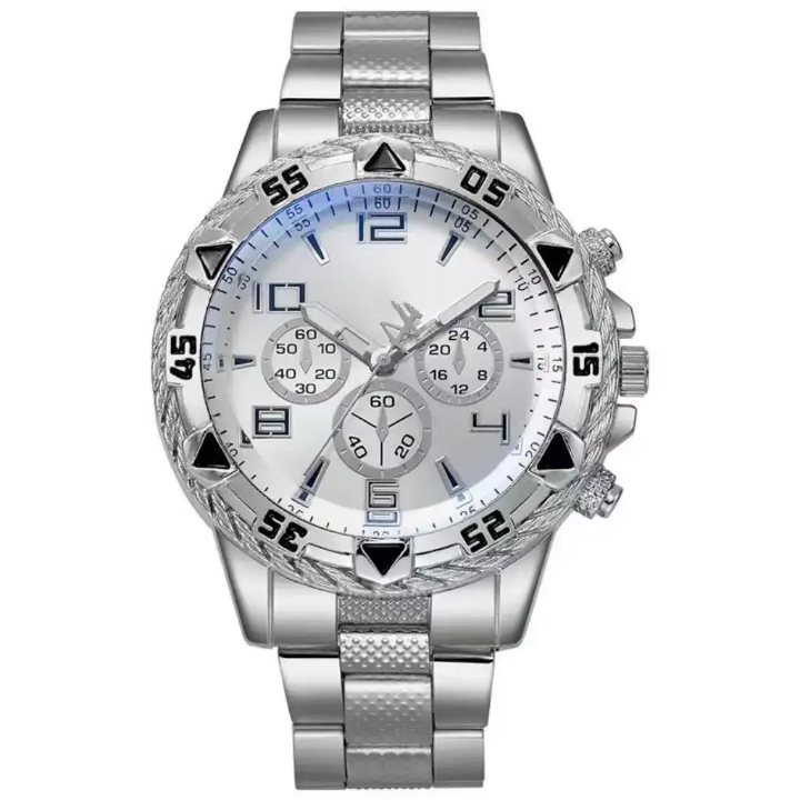 ZHOME Men's Luxury Chronograph Watch – Gold & Black Sport Elegance – lifestyle view – Circuit City