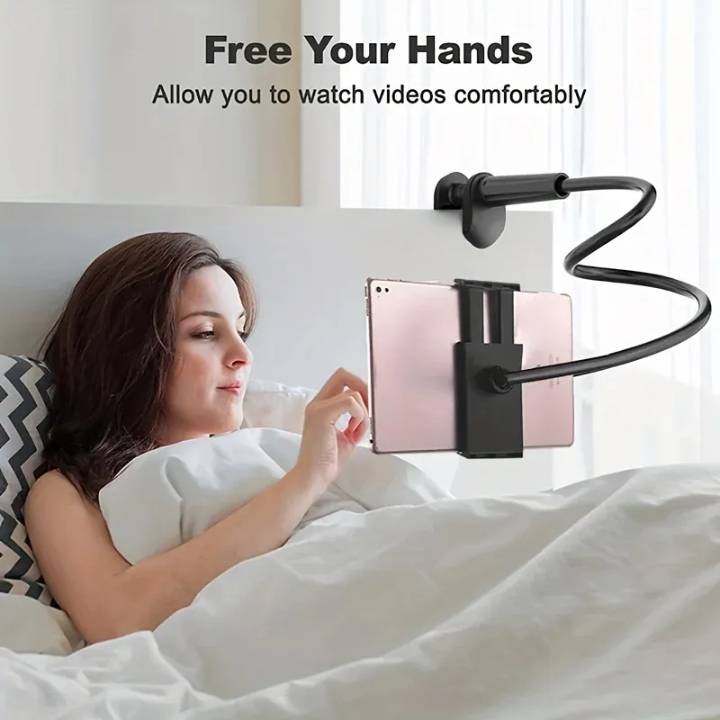 Flexible Gooseneck Tablet & Phone Holder Stand – side view – Circuit City