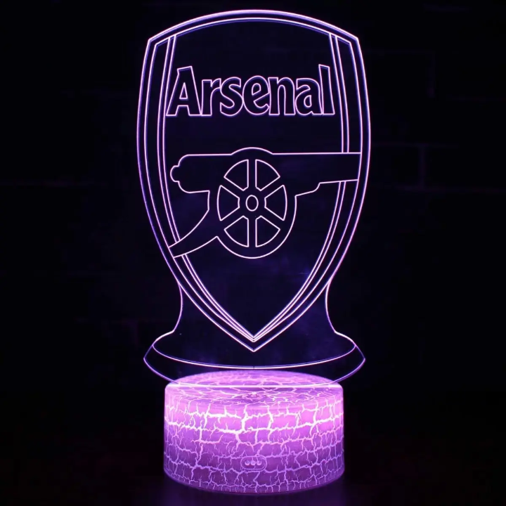 Football Legends 3D LED Night Light – Messi & Real Madrid Edition – back view – Circuit City