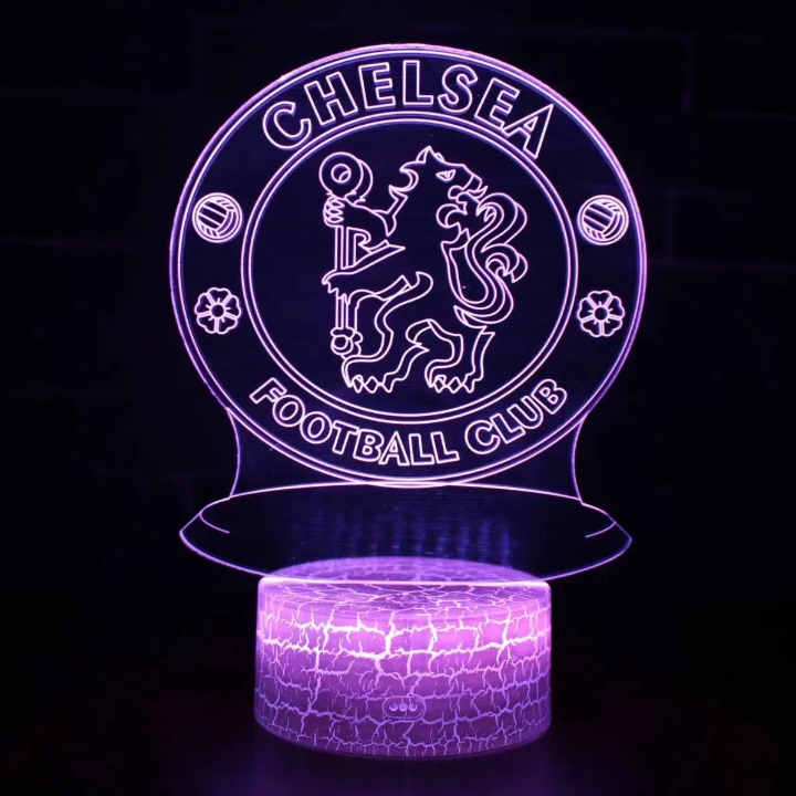 Football Legends 3D LED Night Light – Messi & Real Madrid Edition – lifestyle view – Circuit City