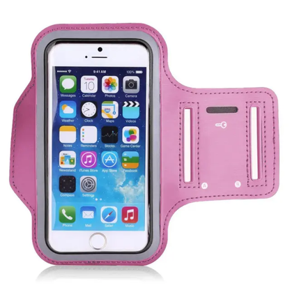 Sport Running Armband Phone Holder – Hands-Free Fitness Companion – front view – Circuit City