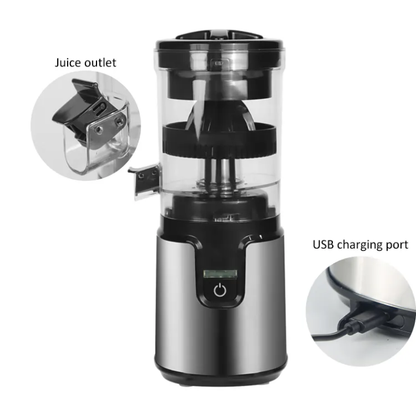Automatic Citrus Juicer – USB Rechargeable Slow Juicer – side view – Circuit City