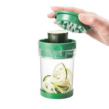 4-in-1 Vegetable Chopper & Slicer Set – Manual Food Cutter with Interchangeable Blades – front view – Circuit City