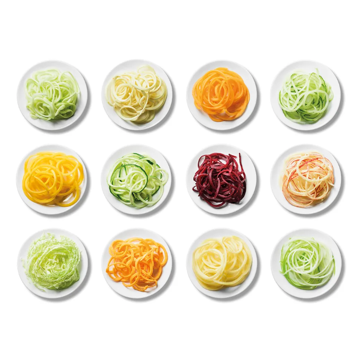 4-in-1 Vegetable Chopper & Slicer Set – Manual Food Cutter with Interchangeable Blades – lifestyle view – Circuit City