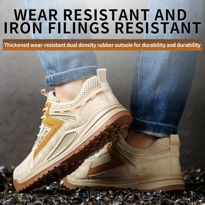 Men's Safety Work Shoes – Anti-Slip & Heavy-Duty Protection – lifestyle view – Circuit City