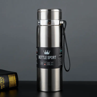 Bottle Sport Insulated Stainless Steel Water Bottle – 600ml / 800ml / 1000ml – back view – Circuit City