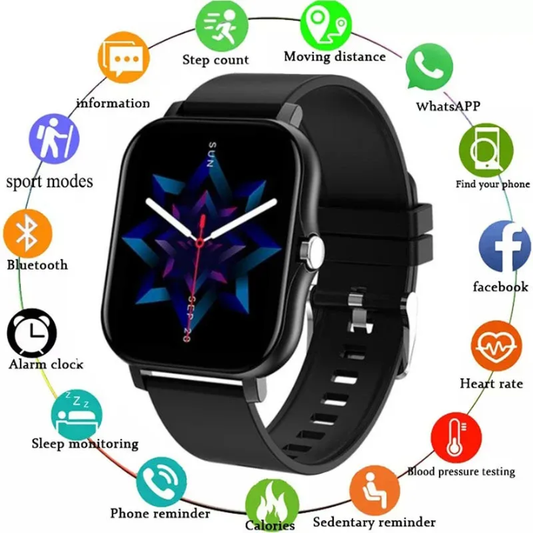 IP67 Waterproof Smartwatch – Full Screen Fitness & Sport Smart Watch – front view – Circuit City