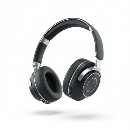 Premium wireless headphones engineered – lifestyle view – Circuit City